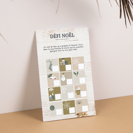 Défi Noël - épargner avec un défi budget pour les fêtes
