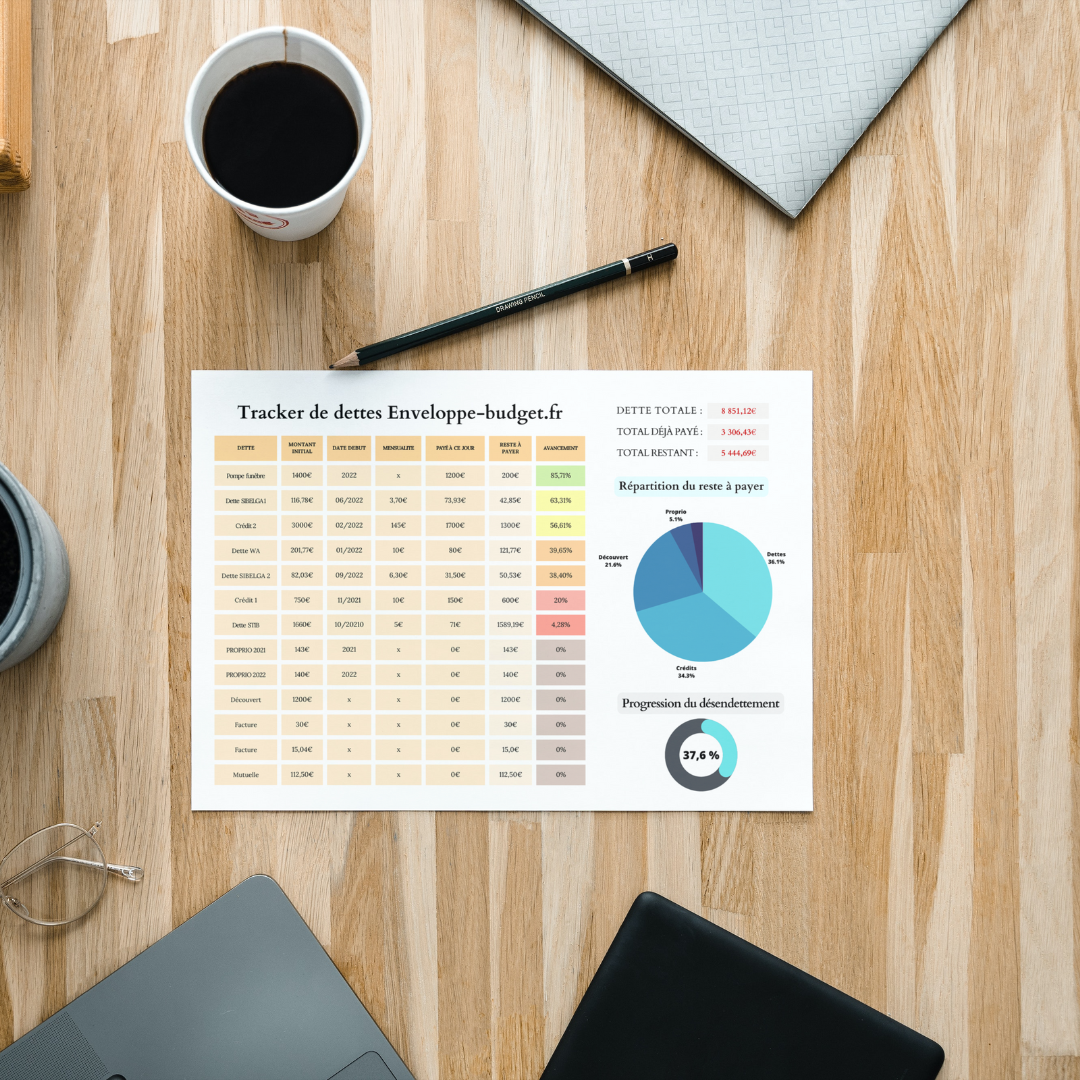Tracker de dettes - Analyse pour rembourser ses dettes rapidement