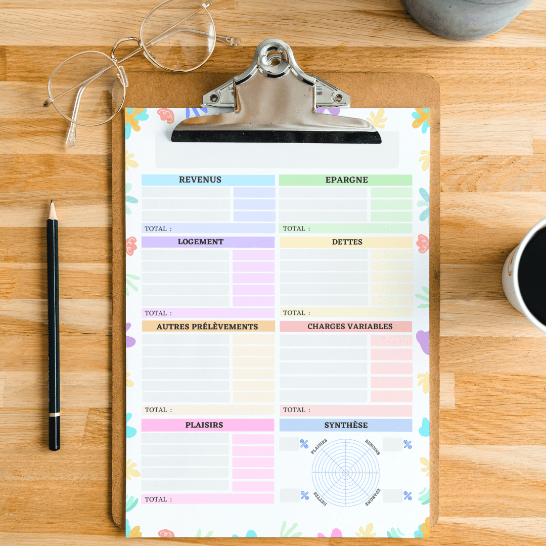 Feuille de budget mensuel par catégorie pdf